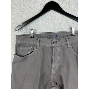 Jacob Davis Jeans Mens 34 Gray 100% Cotton Made In USA Slim Straight Leg Mens